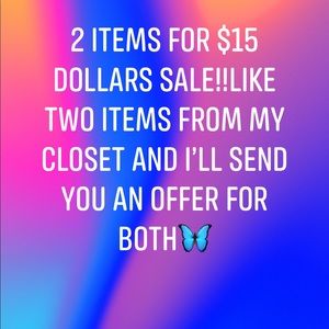 2 for 15 SALE!!!!🦋
